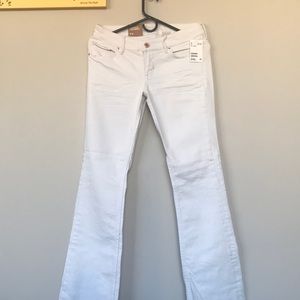 H&M white bootcut jeans